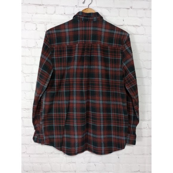 Anchorage Expedition Mens Flannel Shirt Sz M Red Black Long Sleeve Button Down - Picture 2 of 5